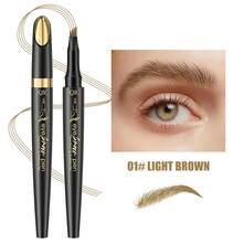 QIC 4D Waterproof Long-Lasting Eyebrow Pencil, Fine Texture Easy To Apply, Creates Natural Eyebrow Shape And Faux Freckles, Suitable For Beginners, Daily Commute, Dates, Parties, Holidays, Gifts, Realistic Hair-Like Eyebrow Effect, Smudge-Proof, Sweat-Proof, Long-Lasting, Perfect Smooth Eyebrow For Women And Girls - Nhiều màu-đơn - Xem 11