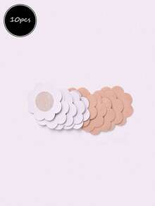 1 Bộ áo ngực định hình kiểu dán dành cho nữ, áo ngực dán silicon, dây đeo vai vô hình, thiết kế nâng ngực, phù hợp với váy cưới, trang phục hở lưng/không dây. Quà tặng kèm: 10 miếng đệm ngực hình hoa bằng vải không dệt. - Nhiều màu - Xem 14