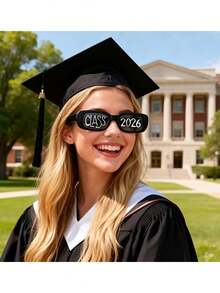 20/1 pièce Lunettes de diplômé 2026, lunettes pour fête de remise des diplômes, convient pour les fournitures de fête, les accessoires pour photomaton, les cadeaux de remise des diplômes, les lunettes DIY, les décorations de fête de remise des diplômes, applicable pour les fêtes de remise des diplômes du lycée et de l'université - Plusieurs styles - Voir 7