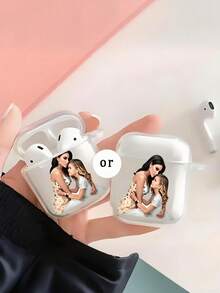 Ốp tai nghe trong suốt tùy chỉnh, tương thích với 2/3/4/Pro/Pro2. Ốp bảo vệ TPU cá nhân hóa, chống bụi và chống sốc, hỗ trợ tùy chỉnh họa tiết và hình ảnh. - Nhiều màu - Xem 7