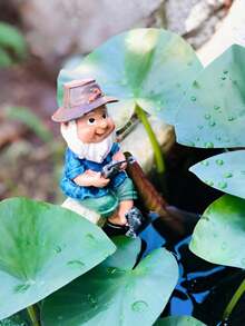 1pc Tượng Gnome Câu Cá Bằng Nhựa Resin Trang Trí Ngoài Trời/Hồ Vườn, Trang Trí Tính Năng Nước, Phù Hợp Cho Làm Vườn Nhà Châu Âu Và Mỹ, Tượng Mini Sáng Tạo, Trang Trí Hồ Ngoài Trời, Vườn Ngoài Trời, Gnome Chân Thực, Lựa Chọn Quà Tặng Tuyệt Vời, Ngư Dân Làm Vườn, Trang Trí Vườn Thường Ngày, Trang Trí Gnome Vườn Nhà (Cần Câu Cá Trong Hộp Tự Dính) - Nhiều kiểu dáng - Xem 3