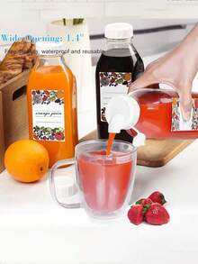 Bình sữa thủy tinh vuông có vạch chia, bình đựng nước ép, hộp đựng sữa chua, bình trà sữa kín hơi, bình đựng đồ uống trong suốt dùng trong gia đình. - Trong sáng - Xem 6