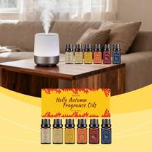 1 Box 6pcs (10ML*6) Autumn Aromatherapy Essential Oil Set, Diffuse Warm Fragrance To Create Cozy Ambiance, Plant-Based Scented Oil - Multi Scents - View 4