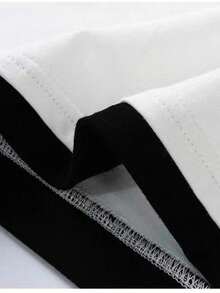 GRDR Herren Sommer Bedrucktes Rundhals 2 in 1 Kurzarm T-Shirt, Lässig - Weiss - Übersicht 5