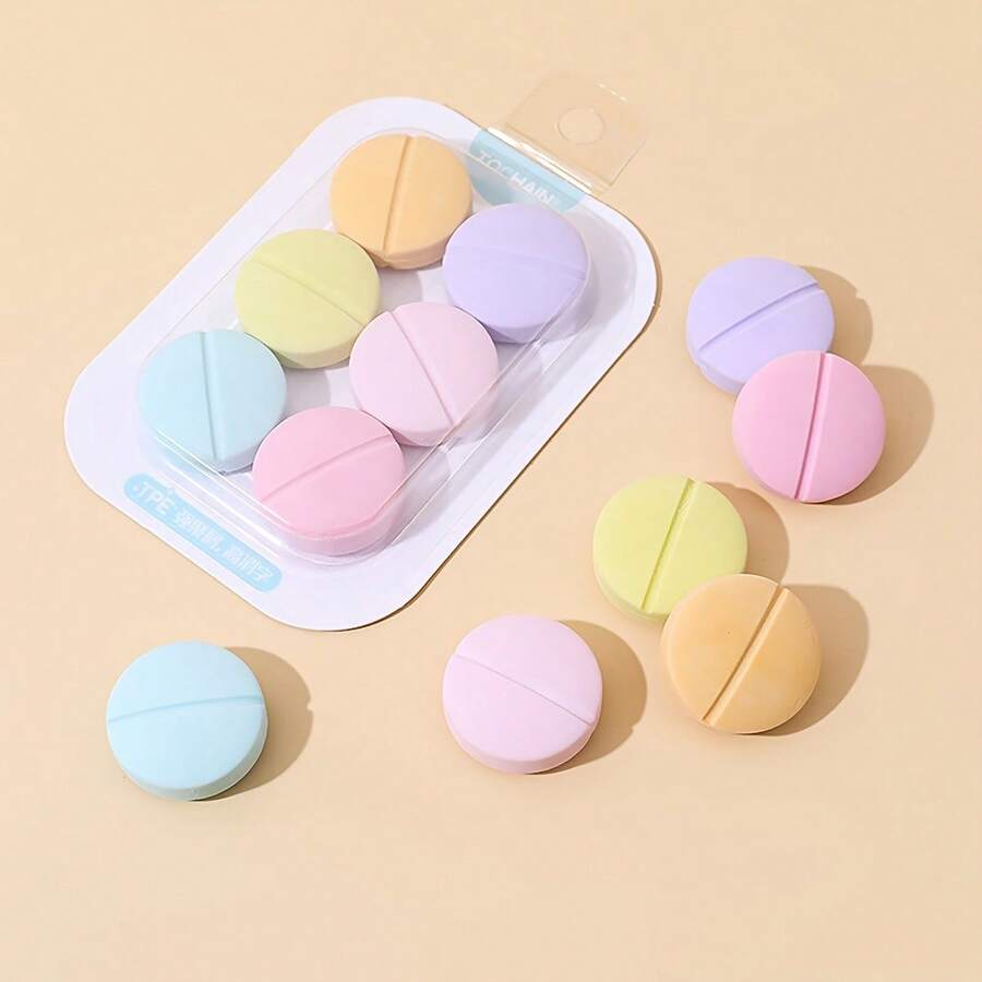 可爱卡通滚轮橡皮擦，女孩铅笔橡皮擦，卡通文具橡皮擦，办公用品，礼品 - 套裝 - 查看 1