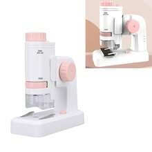 80X‑200X Kids Microscope with 12PCS Slides 2 in 1 LED Lighted High Definition Pocket Microscope for Observation Pink - Rosa - Ver 3