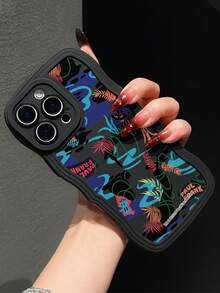 Ốp lưng điện thoại Paul Frank chính hãng, chất liệu TPU, họa tiết sóng biển, bảo vệ toàn thân chống sốc với nắp che camera, họa tiết hoạt hình các nhân vật khỉ, gấu và mèo trong rừng, thiết kế mới, tương thích với iPhone 13/14/15/16/17 Pro Max. - Nhiều màu - Xem 4