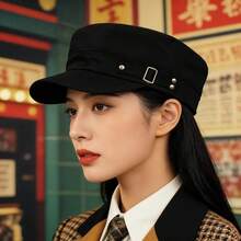 平頂帽、棒球帽、遮陽帽、純色、男女通用春/夏短簷棒球帽、戶外防曬老爹帽、休閒透氣可調節 - 彩色 - 查看 7