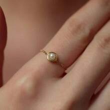 一款圆形可调节链环，小巧精致，高雅时尚，适合女性日常佩戴 - 彩色 - 查看 4