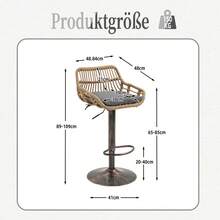 Barstools - Gray + Linen + Foam - View 3