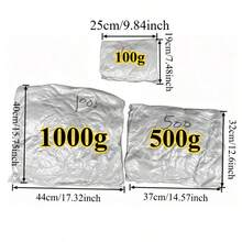 1件裝柔軟聚酯纖維填充人造雪，100g/1000g 蓬鬆仿真雪裝飾，DIY枕頭填充物，絨毛填充，聖誕冬季室內外裝飾 - 白色 - 查看 4