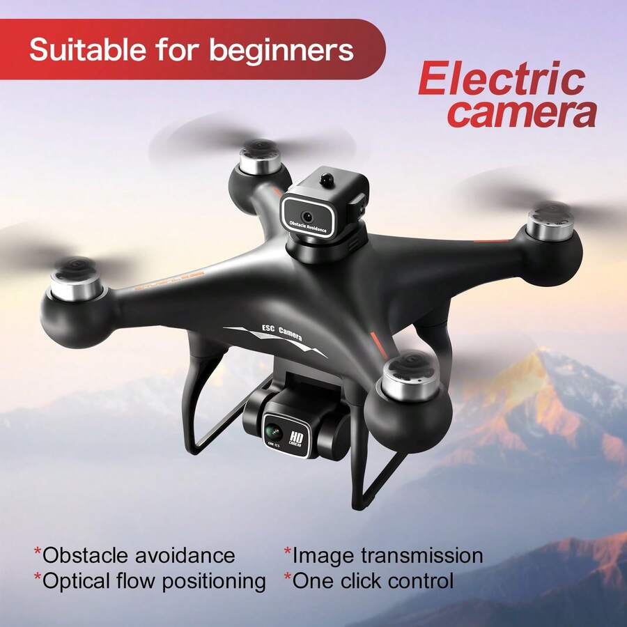 S116 MAX Drone With Dual HD Camera, Brushless Power Obstacle Avoidance Drone, Optical Flow Hover FPV Live Video, Easy To Fly RC Quadcopter For Beginners, Kids And Adults - 查看 1