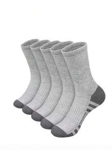 60/50 Pairs Comfortable Men's Sports Boat Socks, Suitable For Outdoor Casual Wear, All-Season White Antibacterial Odor-Resistant Moisture-Wicking Thick Sports Socks. Comfortable Daily Wear Unisex Casual Socks - Multicolor - View 28