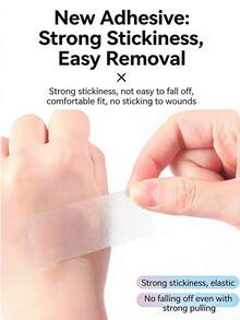 1 cuộn bảo vệ gót chân chống ma sát, miếng đệm ngón tay, miếng lót giày cao gót, giày da, miếng đệm ngón chân, băng dính vô hình cho mắt cá chân và bàn chân, phụ kiện giày dép cho nam nữ - Trong sáng - Xem 8