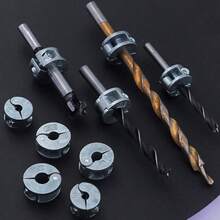 Vòng chặn độ sâu khoan bằng hợp kim kẽm, vòng chặn khoan mở bằng cờ lê lục giác - A - Xem 2