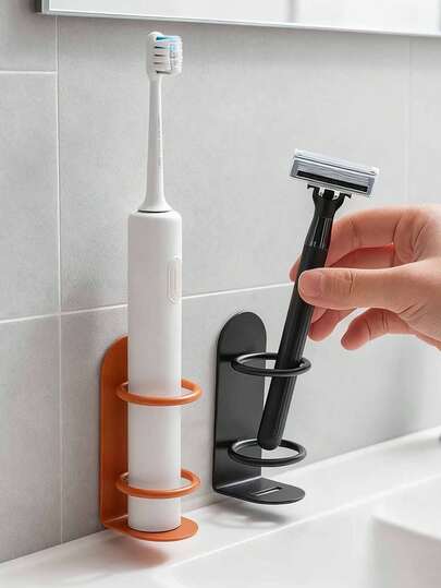 Giá đỡ bàn chải đánh răng gắn tường, không cần khoan, thiết kế giác hút. Thích hợp làm phụ kiện phòng tắm, đồ trang trí phòng tắm, hộp đựng kem đánh răng, phụ kiện phòng ngủ, dụng cụ nhà bếp, giá đựng bàn chải đánh răng trong phòng tắm và đồ dùng du lịch.