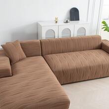 Thick Jacquard Sofa Cover, European And American Style Full Coverage Sofa Protector, 1/2/3/4 Seater Sofa Slipcover With Elastic Bottom And Edges, Suitable For Pet Households - Camel - View 10