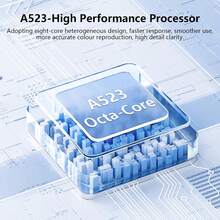 Qetupa Android 15 平板電腦，10.1 吋高解析度 IPS 螢幕，A523 八核心 2.0GHz CPU，4GB RAM，64GB/128GB ROM 儲存空間，高解析度 (1280x800) IPS 觸控螢幕，5MP 前置鏡頭與 13MP 後置鏡頭 - 藍色 - 查看 4