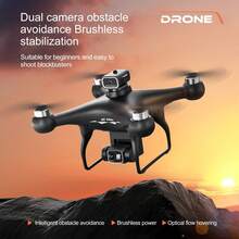 S116 MAX Drone With Dual HD Camera, Brushless Power Obstacle Avoidance Drone, Optical Flow Hover FPV Live Video, Easy To Fly RC Quadcopter For Beginners, Kids And Adults - 查看 9