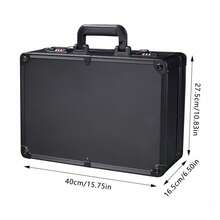 Portable Barber Carry Case Tool Organiser Black With Lock - Barber Carry Bag - View 2