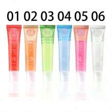6Pcs Fruity Flavor Watery Glossy Lip Gloss Set Clear Lip Gel Hydrating Moisturizing Lip Gloss Women Lips Makeup Wholesale IMAN OF NOBLE - A - 查看 8