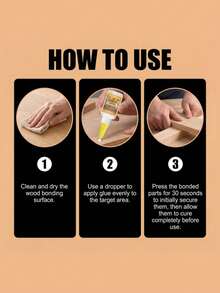 Multi-Purpose Wood Glue, Liquid Patch, Waterproof & Flexible Adhesive For Woodworking - A - View 5