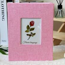 200-Page Large Capacity Creative Photo Album, 6-Inch Fabric Surface, Suitable For Family, Fashionable Wedding And Family Photo Memoirs, Living Room And Office Decor, Mother's Day Spring Gift - A - View 10