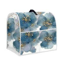 1 Blue Flower-Scented Household Chef's Machine Dust Cover, Washable Baking Tool Dust Cover, Blender Cover, Vertical Blender Cover, Protective Cover. The Atmosphere In The Kitchen Has Been Fully Improved - Full Coverage - View 11