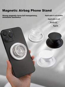 1个MagSafe磁吸气囊手机支架 - 可折叠透明支架，适用于/安卓智能手机和平板电脑，理想的生日礼物 - 彩色 - 查看 5