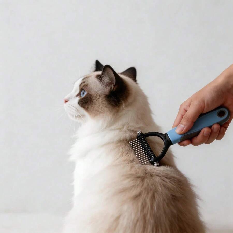 Lược gỡ rối lông thú cưng, dụng cụ tỉa lông cho mèo và chó, dụng cụ cạo lông nổi, lược chải lông chuyên nghiệp để chải chuốt và tạo kiểu. - Xem 1