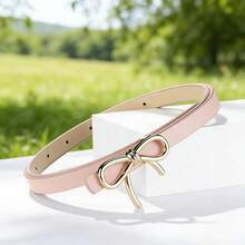 7 Colors Coquette Bow Thin PU Belt, Elegant Decorative Waist Belt For Women Dress Jean Daily Wear - Butterfly - View 13