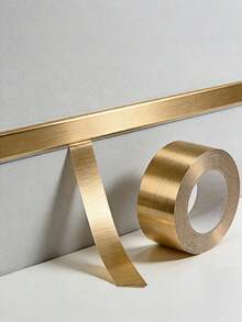 1 Roll Self-Adhesive Gold Tape, Peelable Gold Sticker For Decorating Bathroom, Kitchen, Walls, Ceilings, Floors, Cabinet Edges. Wall Decor, Home Decor, Wall Sticker - Multicolor - View 3