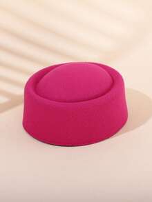 Elegant Women's Felt Beret Hat, Solid Color Retro Fashion Formal Hat, Suitable For Wedding, Party, And Casual Daily Wear - Small Hat - View 8