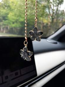 Flower Car Pendant, Creative Car Hanging Decor, Rearview Mirror Accessory, Car Interior Decoration - A - View 6