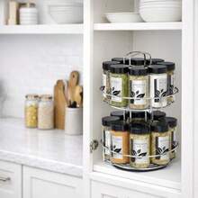 Kamenstein 16-Jar Spice Rack - Plateado - Ver 3