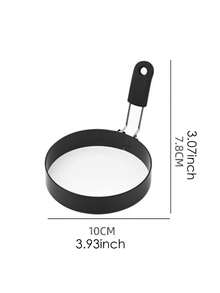 Khuôn trứng silicon, dụng cụ nấu trứng bằng silicon, khuôn bánh silicon có kẹp thực phẩm, vòng chiên trứng silicon đa năng. - Nhiều màu - Xem 10