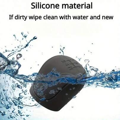 2 miếng bọc bảo vệ cần số và phanh tay bằng silicon cho xe hơi, mềm, chống trượt, bền, phù hợp với mọi loại xe, phụ kiện trang trí nội thất xe hơi đơn giản và thiết thực.