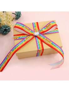 1/9pcs Back To School Decorative Ribbons, Apple & Pencil Theme Ribbons For Gift Packaging, Teacher's Day Gift Wrapping Decor, Suitable For Back To School Gifts, Room Decor, Total Length 45 Yards - Back to School Theme - View 5