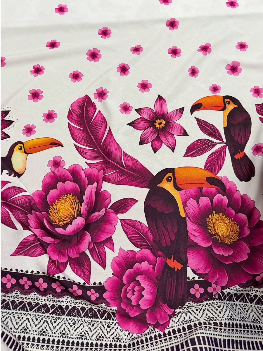 Printed Crepe Fabric 95% Polyester 5% Elastane - 24 - View 1