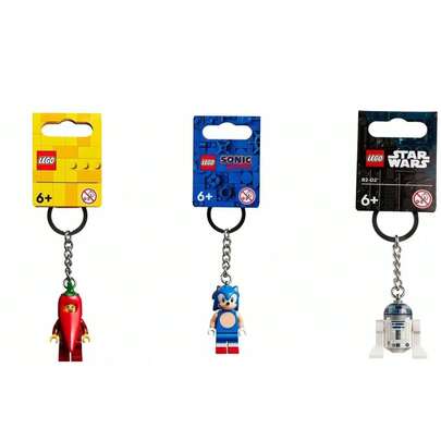 LEGO 乐高人仔钥匙扣 辣椒女孩 854234 索尼克 854239 R2-D2 854312 卡通吊坠礼品套装