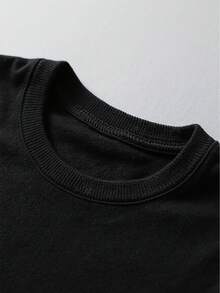 Men's Short-Sleeved T-Shirt 2026, Design, Made Of Comfortable Pure Cotton Fabric, Streetwear Style. - 黑色 - 查看 5