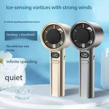 1 Stück Unisex Mini Handventilator mit USB, abgerundeter Körper, eiskalte Berührung, hohe Akkukapazität, modische Farben, robuste Bauweise, leistungsstarker Luftstrom, 120 Windgeschwindigkeitsstufen, geräuscharm, tragbar für Outdoor, Camping, Reisen, Strand, Büro, Schule, Pool-Party, täglichen Gebrauch, Sommer, Urlaub, Festival, Zubehör - Verschiedenfarbig - Übersicht 13