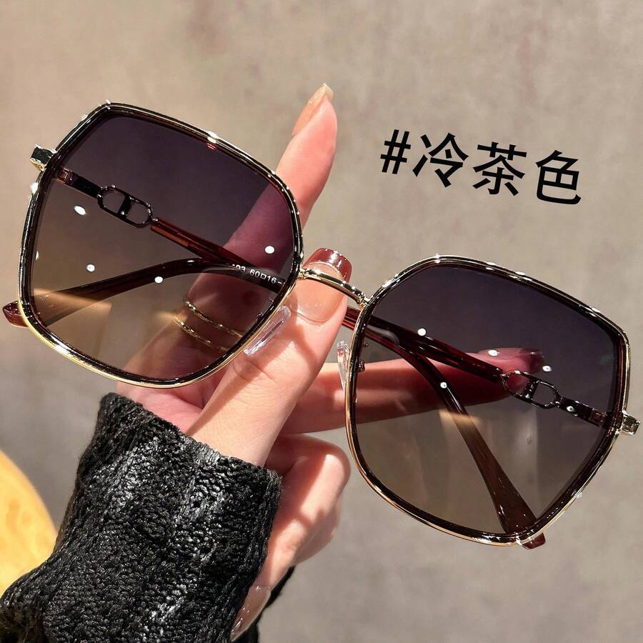 New Large-Frame Women, Suitable Square And Round Faces, With Glitter ...