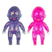 Curiosities Sugar Swaps Jumbo Baby Squishie |Large Sparkly Squishy Toys For Stretching, Squeezing,Collecting & Trading, Stress Relief Sensory Fidget Toys ForKids & Adults - 3PCS - 查看 3