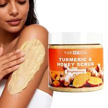 Kem tẩy tế bào chết nghệ mật ong 200g/7.05oz, được làm giàu với chiết xuất nghệ và mật ong, làm sạch sâu, dưỡng ẩm, nuôi dưỡng, làm sáng da, tẩy tế bào chết nhẹ nhàng, phù hợp với mọi loại da, dùng hàng ngày. - Tẩy tế bào chết dạng hạt - Xem 10