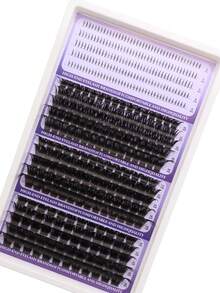 C&Litangel New 410 Clusters 6mm, 10-18mm Soft Fluffy Silk Lash Clusters - Lower Lash + 100D + 120D + 150D, Lightweight Segmented DIY Lash Extensions, D Curl Cluster Lashes For DIY At Home, Lash Extensions For Beginners, Daily Wear Reusable Clusters, Party/Wedding Lashes - D - View 9