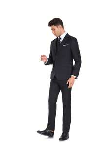 Men's Black Blazer Slim Fit Business Casual Suit Jacket Wedding Tuxedo Coat For Groom Traje De Hombre Elegante Blazers For Men Men Blazers Jacket Black Suit For Men Blazer De Hombre Men's Blazer Jacket Men Blazer - Black - View 5