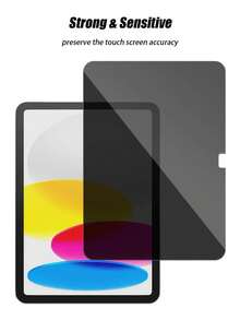 1pc Anti-Peeping Tablet Screen Protector Film, Compatible With IPad Mini 1/2/3/Mini 4/5 (7.9 Inches)/Mini 6/7 (8.3 Inch)/5th Gen/6th Gen/Air/Air 2/ Pro(9.7 Inch)/Air 3 (10.5-Inch)2019/Air 4/Air 5 (10.9 Inch)/7th Gen/8th Gen/9th Gen (10.2 Inch) High Hardness Tempered Glass Film - Clear - View 7