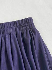 Rok A-Line Retro Motif Langit Berbintang Ombre Kasual Elegan Serbaguna untuk Wanita, Cocok untuk Acara Brunch, Liburan Musim Semi/Panas - Purple - View 9