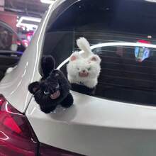 Fluffy Cat Butt Car Rear Decor, Cute Motorcycle/Electric Vehicle Decoration - Furry Cat - View 1